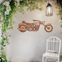 Motorbike Metal Wall Art Gift For Outdoor Garden Decor Enthusiasts, thumbnail 1 of 9