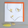 Card With Daffodil Illustrations, thumbnail 1 of 2