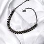 Statement Chain Indian Oxidized Ethnic Choker Necklace, thumbnail 3 of 3