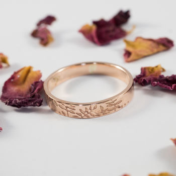 Woodland Rings In 18ct Rose Eco Gold, 4 of 8