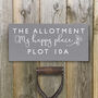 Personalised Allotment Plot Wooden Sign, thumbnail 3 of 5