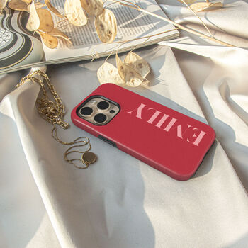 Blush Personalised Name Phone Case, 5 of 9