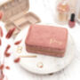 Personalised Velvet Travel Jewellery Box, thumbnail 4 of 11