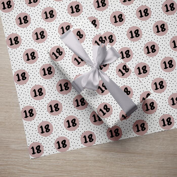 Personalised 18th Birthday Wrapping Paper, 8 of 9