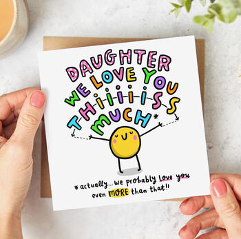 Daughter I Love You This Much Card, 2 of 2