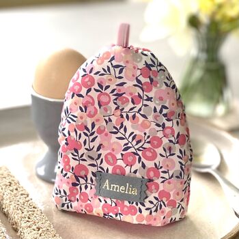 Personalised Easter Liberty Print Egg Cosy, 7 of 7