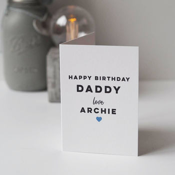 Personalised Happy Birthday Card For Daddy, 4 of 4