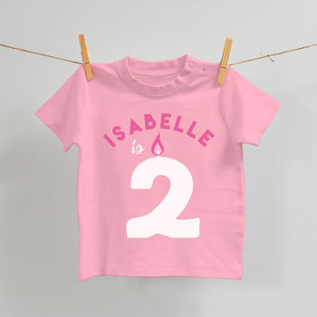 Personalised Birthday T Shirt For Baby, 3 of 5