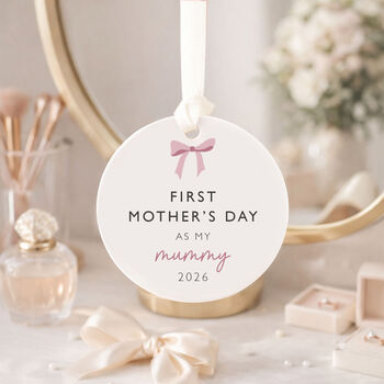 First Mother's Day Ceramic Gift Tag – Custom Keepsake Gift Mothers Day Gift Idea, 4 of 5