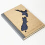 Handcrafted New Zealand Map Travel Notebook, thumbnail 3 of 7