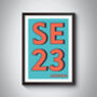 Se23 Forest Hill, London Postcode Typographic Print, thumbnail 3 of 7