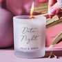 Date Night Personalised Candle, thumbnail 1 of 3