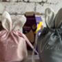 Easter Bunny Luxury Feel Treat Bag Personalised, thumbnail 2 of 3
