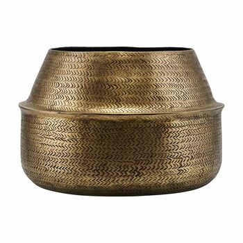 Large Brass Coated Planter, 3 of 3