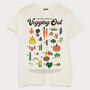 Vegging Out Men's Vegetable Guide T Shirt, thumbnail 5 of 5
