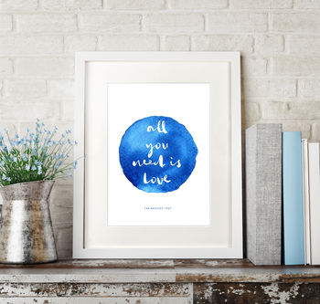 Personalised Watercolour Quote Print, 10 of 12