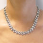 Oval Scales Chunky Sterling Silver Necklace, thumbnail 1 of 2