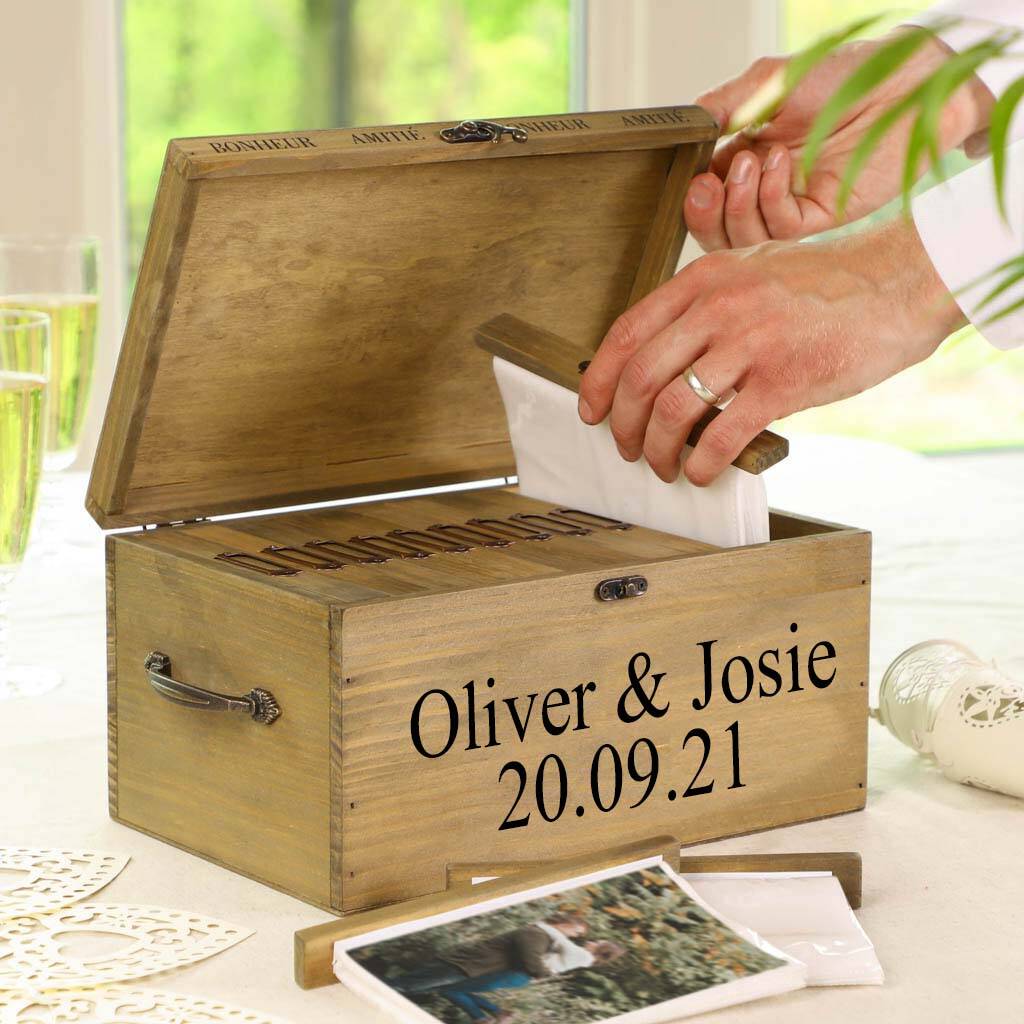 Personalised Wedding Photo Album Box By Dibor