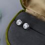 Extra Large 6mm Cz Stud Earrings In Sterling Silver, thumbnail 5 of 12
