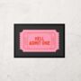 Hell Admit One | Red And Pink | Door Mat, thumbnail 2 of 2