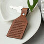 Personalised Teacher Definition Leather Keyring, thumbnail 2 of 2