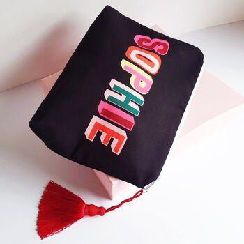 Rainbow Letter Personalised Zipper Pouch Bag, 2 of 7