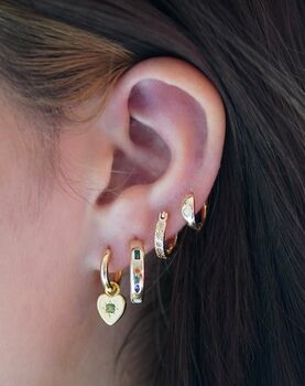 Kaleidoscope Gemstone Hoop Earrings, 5 of 9