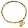 Harry Potter Stainless Steel Golden Snitch Gold Ball Bead Bracelet, thumbnail 1 of 2
