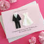 Personalised Mr And Mrs Origami Wedding Card, thumbnail 2 of 5