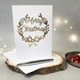 Luxury Gold Papercut Christmas Card, thumbnail 1 of 11