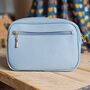 Single Zip Cross Body Bag In Light Blue, thumbnail 2 of 2