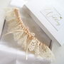 Marilyn Cosmetic Scallop Edge Bridal Garter, thumbnail 1 of 6