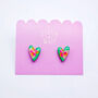 Riso Heart Studs, thumbnail 6 of 6