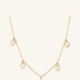 Gemstone Drop Necklace In 18ct Gold Vermeil Plated, thumbnail 3 of 5