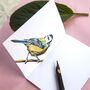 Inky Blue Tit Notebook, thumbnail 2 of 5