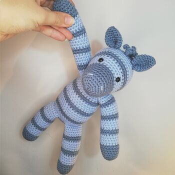 Handmade Crochet Zebra Soft Toy, 2 of 6