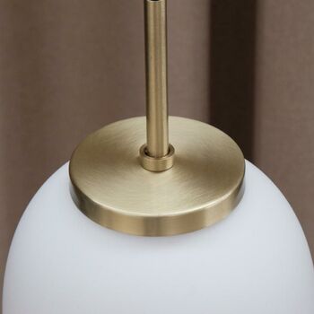 Oval Orb Brass Pendant Light, 2 of 3