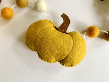 Autumn Felt Pumpkin Garland, 3 of 4