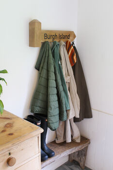 Coastal Path Oak Coat Rack | Coat Hanger, 8 of 11