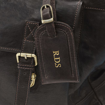 Luxury Leather Travel Bag, 7 of 11