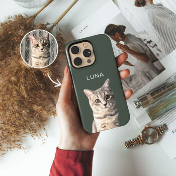 Custom Pet Portrait Phone Case, 2 of 10