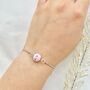 Handmade Cherry Blossom Clay Adjustable Bracelet, thumbnail 6 of 8