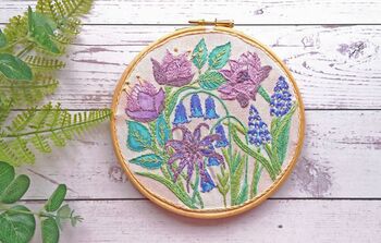 Bluebells Embroidery Kit, 3 of 11