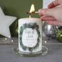 Personalised New Home Christmas Wreath Candle, thumbnail 1 of 7