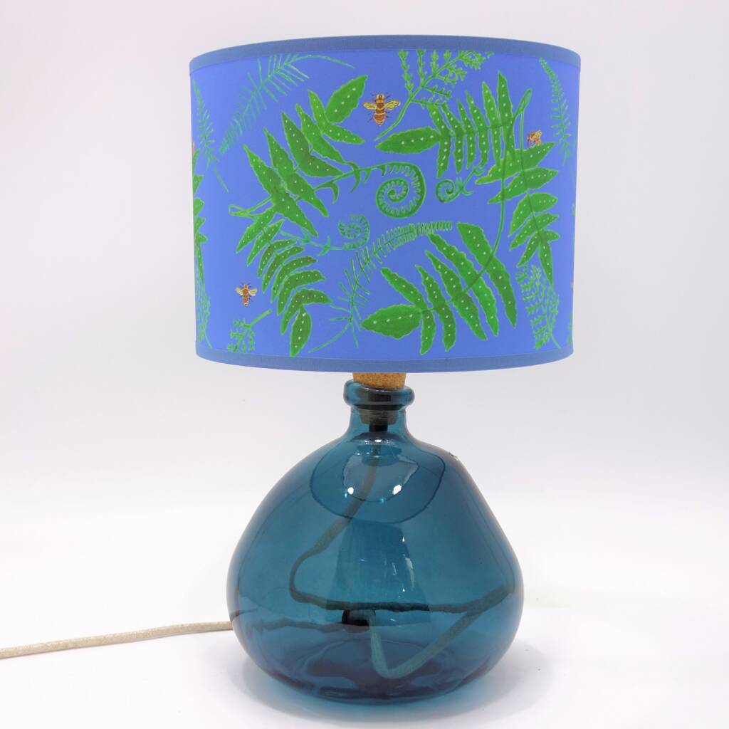 Recycled Blown Glass Lamp | 29cm | Ten Colours, 1 of 12