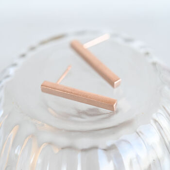 Minimalist Lrg Bar Earrings, 6 of 6