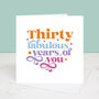 60 Years Of Fabulous You 60th Birthday Card, thumbnail 4 of 7