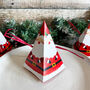 Santa Red Christmas Crackers Festive Novelty Set Of Six, thumbnail 3 of 5