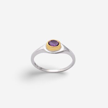 February Amethyst Birthstone Ring, 4 of 5