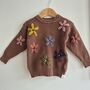 Hand Embroidered 'Flower' Baby And Toddler Jumper, thumbnail 8 of 11
